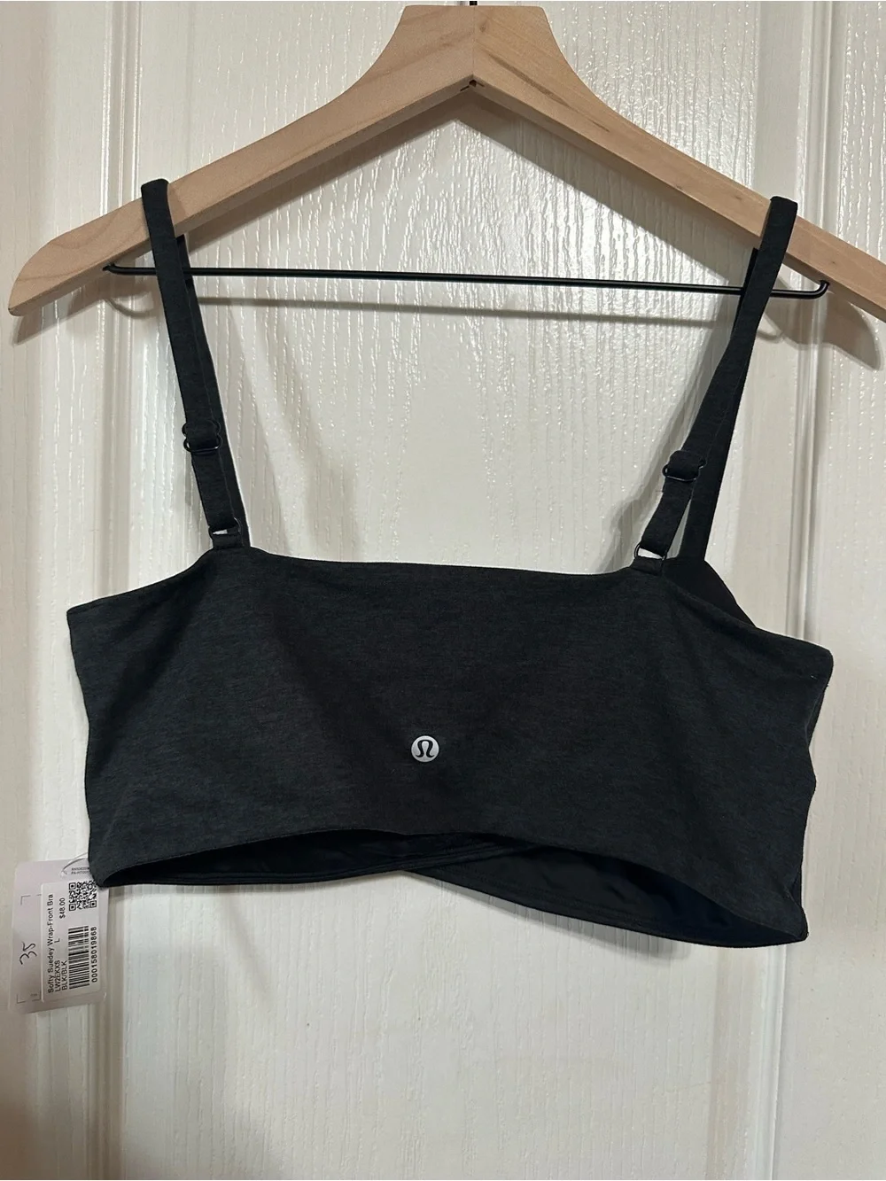 Lululemon Softy Suedey Wrap-Front Bra Light Support, B/C Cup Black